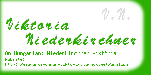 viktoria niederkirchner business card