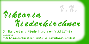 viktoria niederkirchner business card